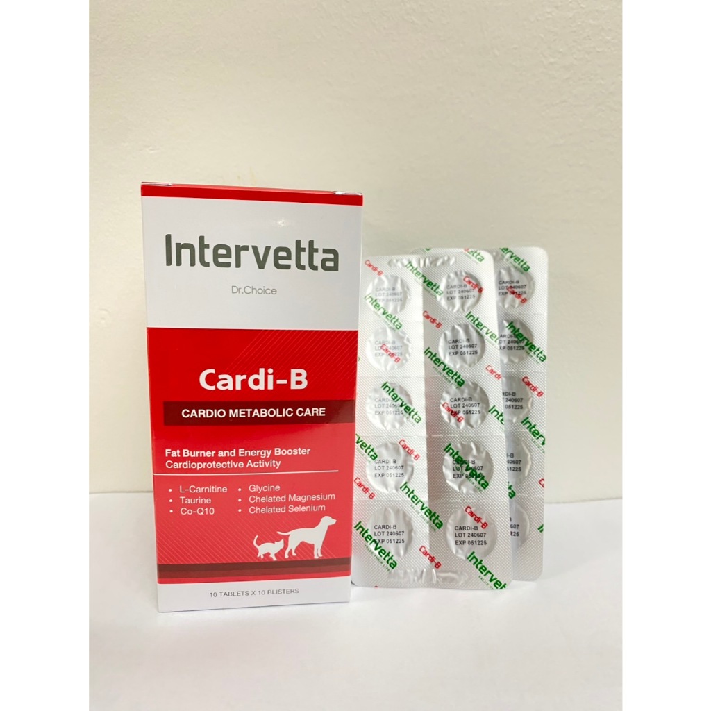 Dr.Choice Cardi-B (exp: 12/25)อาหารเสริมเพื่อช่วยบำรุงหัวใจสำหรับสุนัขและแมว