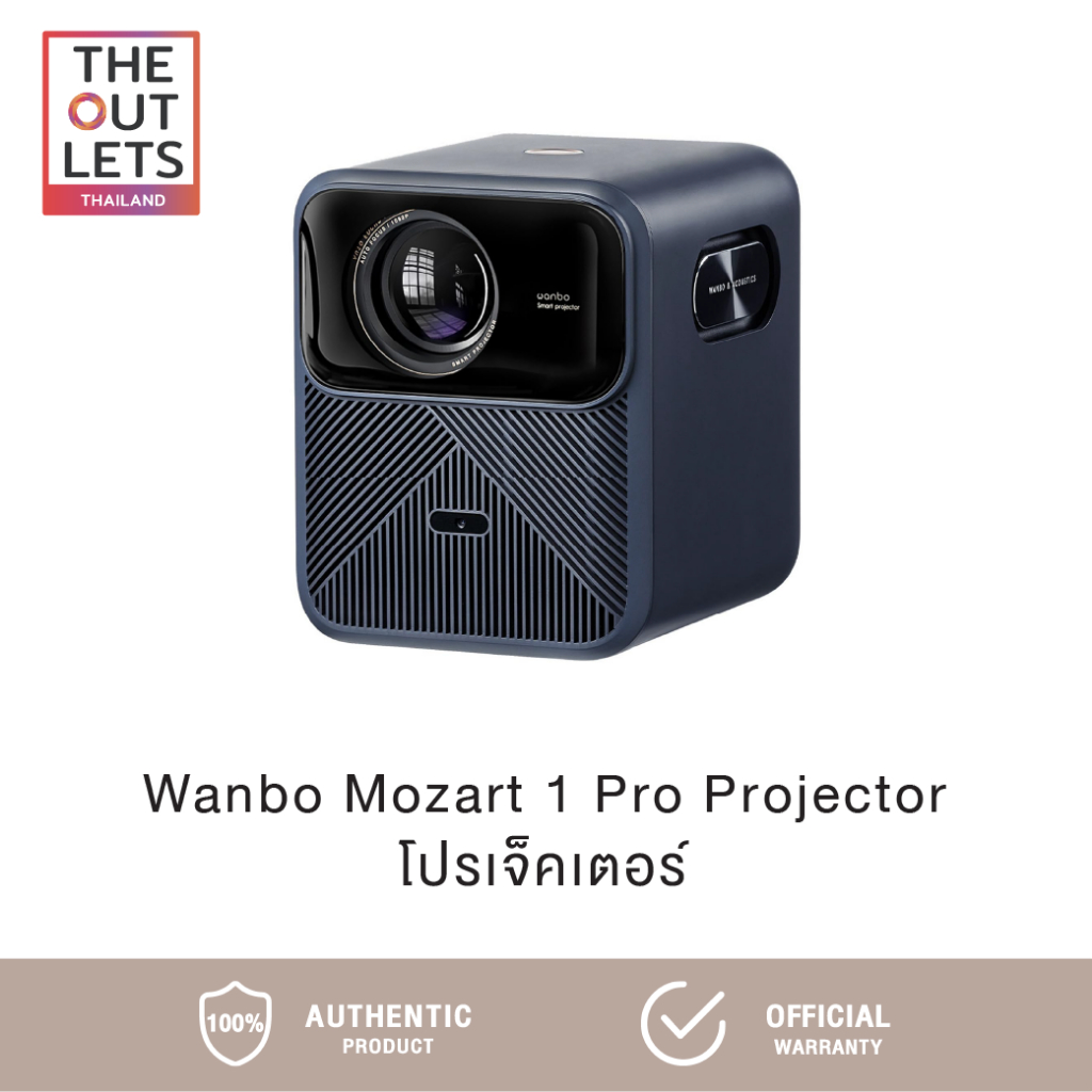 Wanbo Mozart 1 Pro Projector ความสว่างสูง 900 ANSI พร้อมออโต้โฟกัสและระบบอัจฉริยะเต็มรูปแบบ
