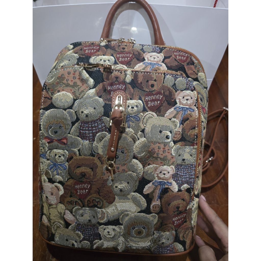 Henny Bear London Brown Backpack