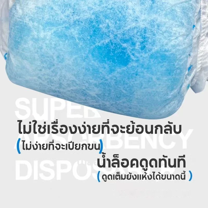 ผ้าอ้อมสุนัขใช้แล้วทิ้ง 10/12 ชิ้น ตัวผู้-ตัวเมีย ดูดซับดี thumbnail 6