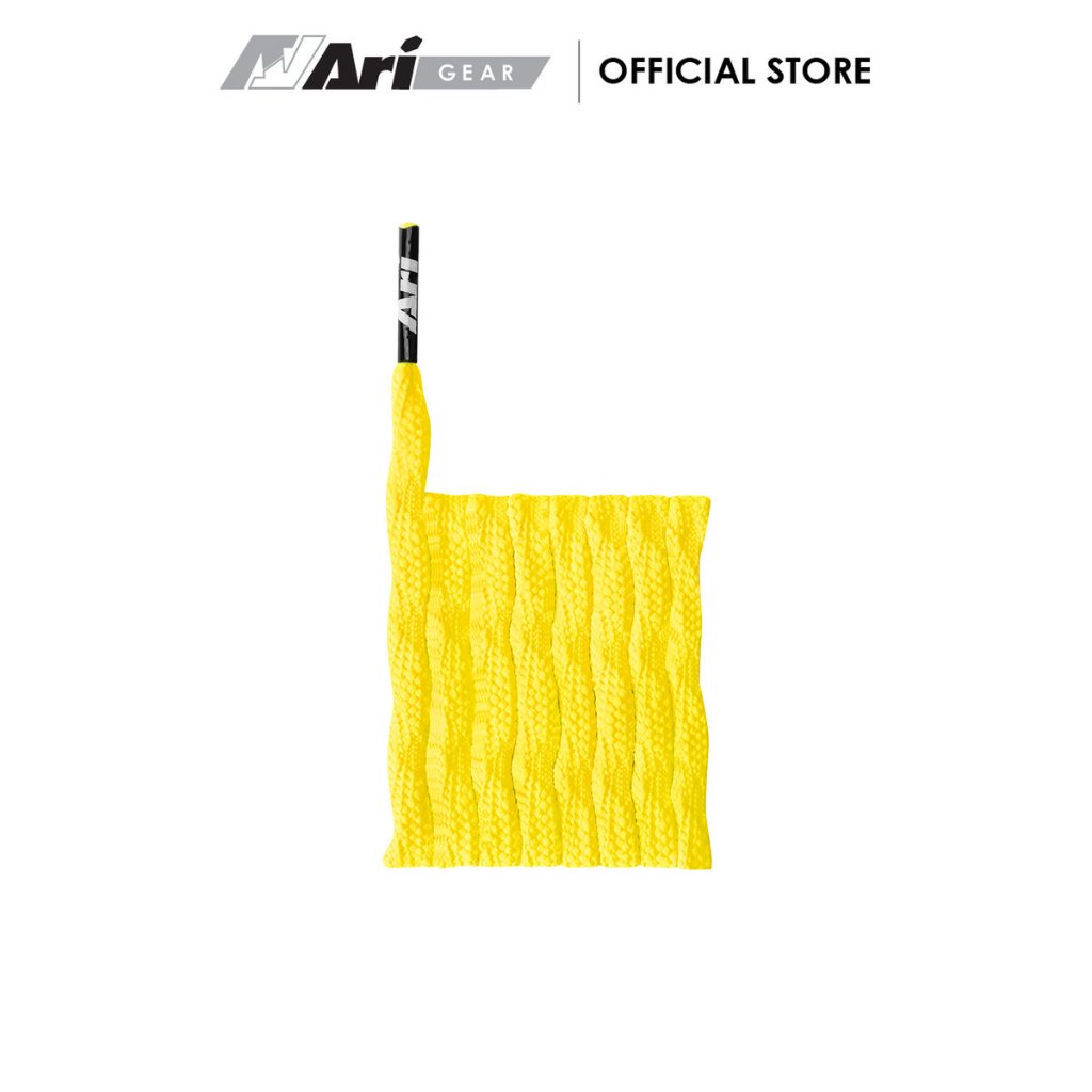 ARI TWIST SHOELACES - YELLOW เชือกรองเท้า อาริ TWIST สีเหลือง