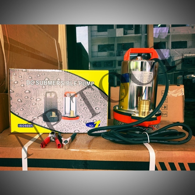 NP-830 ปั๊มน้ำ DC SOLAR PUMP Model : ZCL-12 ไดโว่ สายไฟ5เมตร ปั๊มแช่ ปั๊มจุ่ม ไดโว่อลูมิเนียม 12V 300W