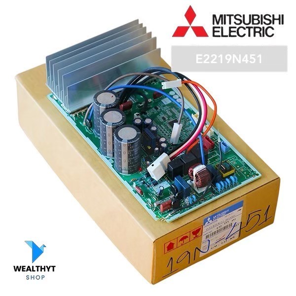 E2219N451 แผงวงจรแอร์ Mitsubishi Electric แผงบอร์ดแอร์มิตซูบิชิ บอร์ดคอยล์ร้อน รุ่น MUY-JS18VF-TH2