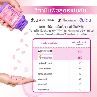 Bomi Glassy Glo X 30 Tablets โบมิ กลาสซี่ โกล เอ็กซ์