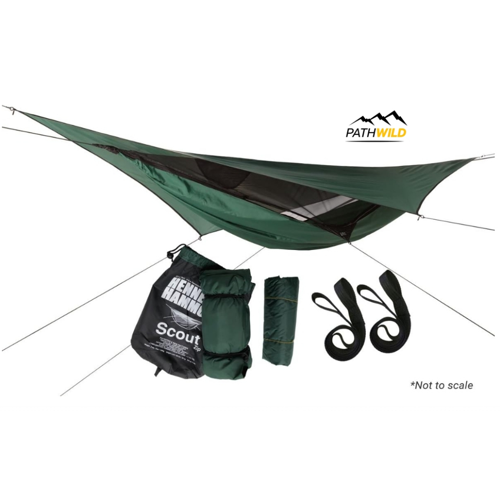Hennessy Hammock Scout Zip เปลมุ้ง พร้อมฟลายชีท เหมาะสำหรับเดินป่า ท่องเที่ยว แค้มป์ปิ้ง