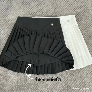 LITTLE KOREA - รุ่น Tiny Pleats ยาว 15”-16” 6 สี เอว 23”-31” กระโปรงเทนนิสทรงพลีท มีซับใน