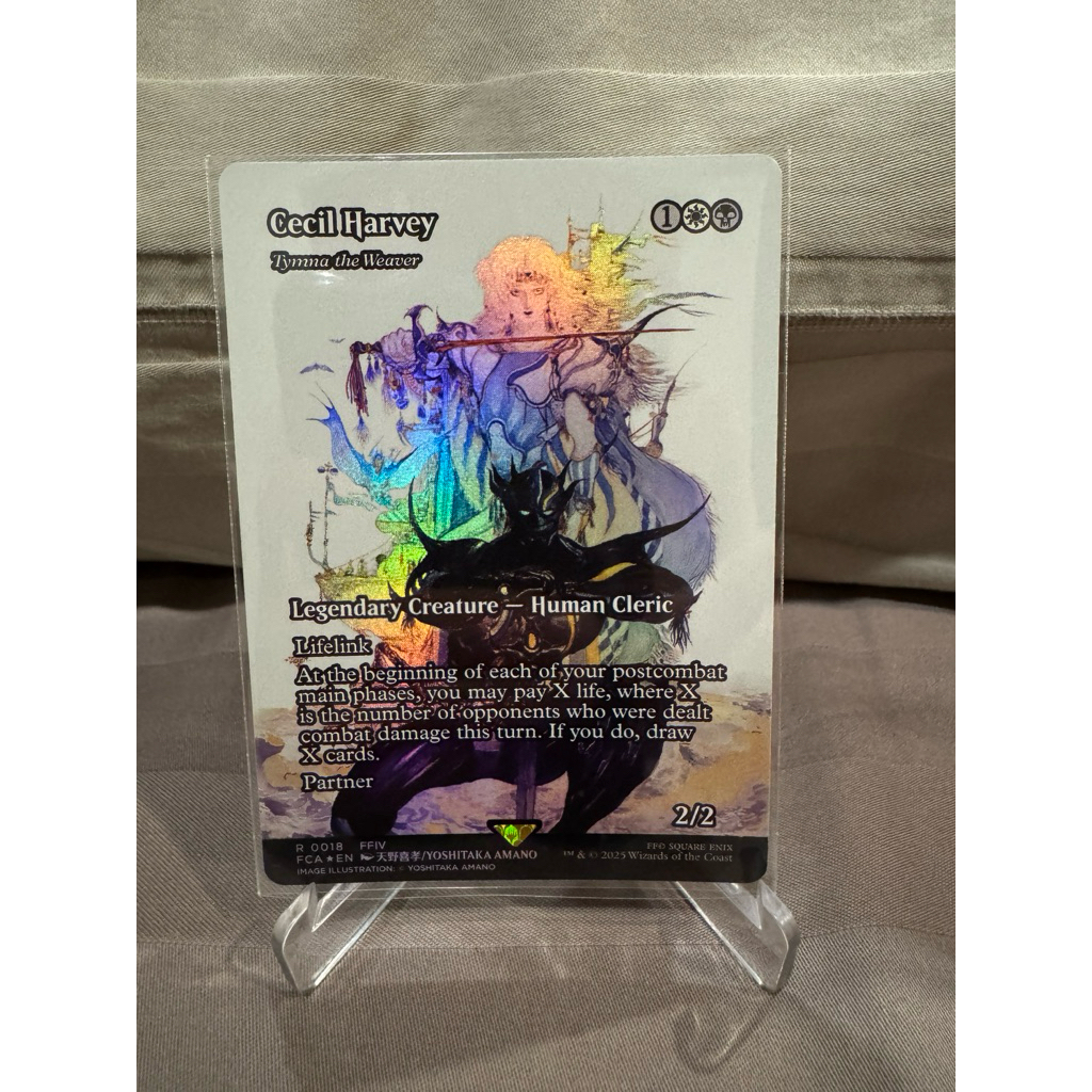 MTG Final Fantasy Through the Ages Foil: Tymna the Weaver (0018 - Cecil Harvey)