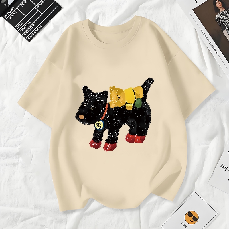 เสื้อยืดผู้หญิงแฟชั่นสาวลายการ์ตูนน่ารักฤดูร้อนเสื้อผ้าแฟชั่นส่วนเกาหลีสวมใส่สบายมาก#A187