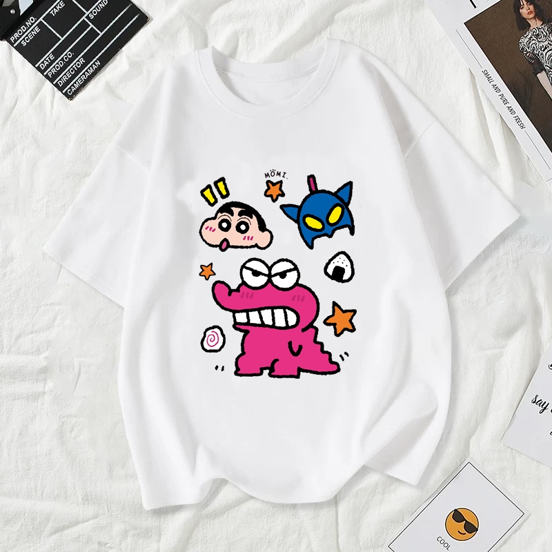 เสื้อยืดผู้หญิงแฟชั่นสาวลายการ์ตูนน่ารักฤดูร้อนเสื้อผ้าแฟชั่นส่วนเกาหลีสวมใส่สบายมาก#A204