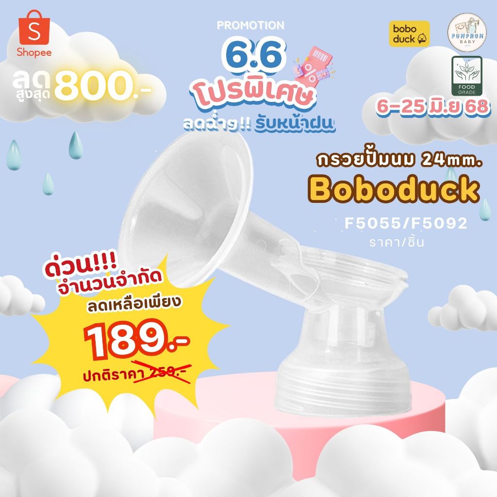 C อะไหล่กรวย boboduck ขนาด 24 mm. ของแท้