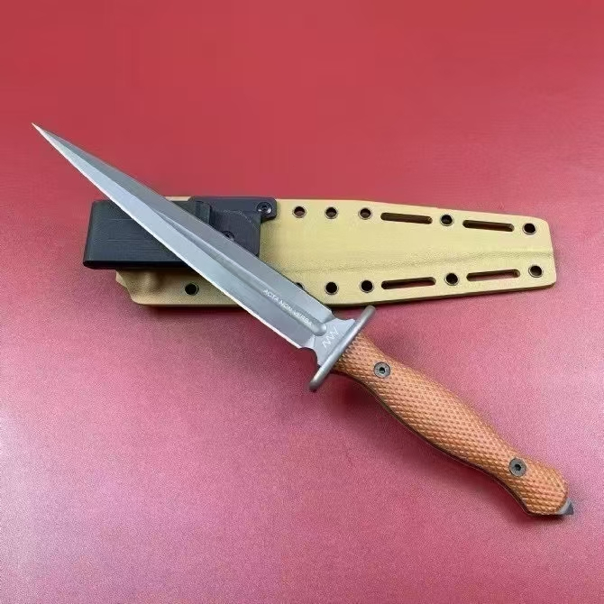 Czech ANVM500ELMax - มีดเดินป่า วัสดุตัดขอบ: DC53 Grinding Steel - ความแข็ง: 60HRC - ก้าน: ผ้าลินินส