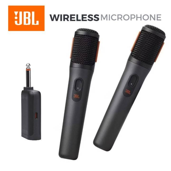 JBL Wireless Microphone Set ไมค์ลอยคู่ แท้ 100% ไมโครโฟนไร้สาย มือถือคู่ ไมค์ลอยไร้สาย ไมค์ลอยพกพา