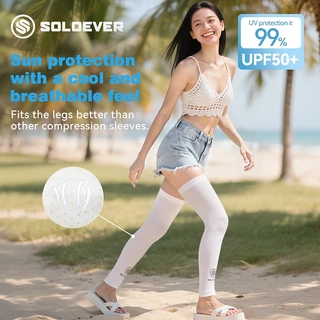 SOLOEVERปลอกขาป้องกันแสงแดด ป้องกันรังสีอัลตราไวโอเลต UPF50+ ระบายอากาศ ปกป้องผิว ท่องเที่ยวกลางแจ้ง