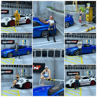 ฟิกเกอร์1/64 โมเดลคนจิ๋ว   งานแฮนด์เมด วัสดุ เรซิ่น ปริ้น 3D…