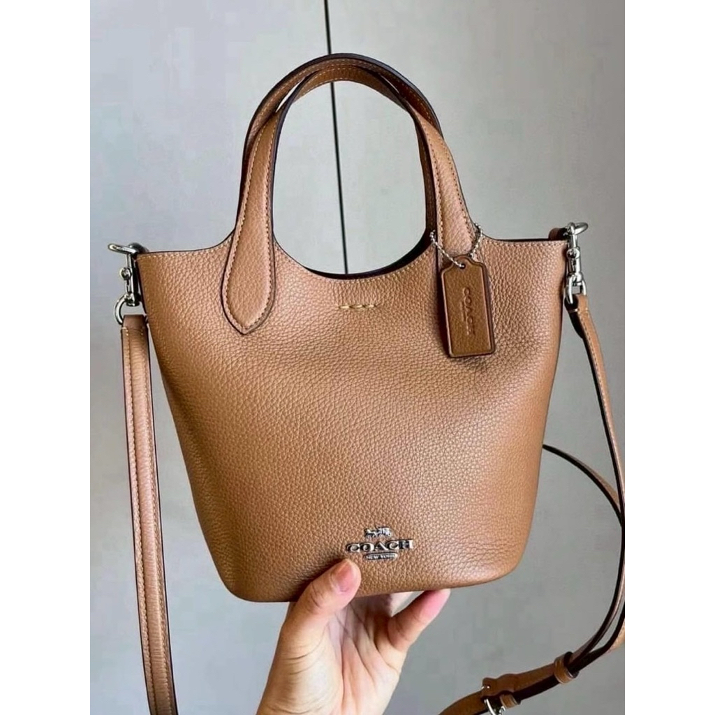 🎀(สด-ผ่อน) CR256 CR168 CAF16 Hanna Bucket Bag น้ำตาล