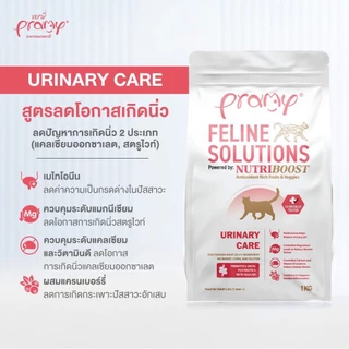 Pramy Feline Solutions 1kg อาหารแมวสูตรเฉพาะทาง พัฒนาโดยสัตวแพทย์ ตอบโจทย์น้องแมวที่มีปัญหาสุขภาพ