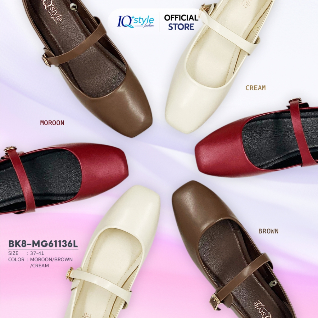 IQ STYLE รองเท้าคัทชูผู้หญิง (Fashion) รหัสBK8-MG61136L