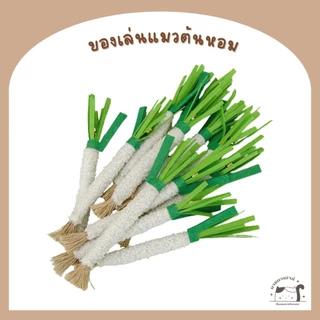 [D031] ของเล่นแมว ไม้ขัดฟันแมว ต้นหอม ผักชี แครอท มีกระดิ่ง