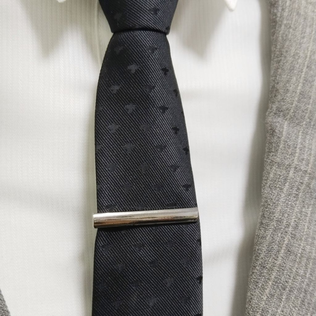 ้ีคลิปหนีบเนคไทด์ Skinny Tie | Tie Clip / Tie Bar ขนาดเล็ก เรียบหรู ของขวัญผู้ชาย เจ้าบ่าว ธุรกิจ จัดส่งจากกรุงเทพ