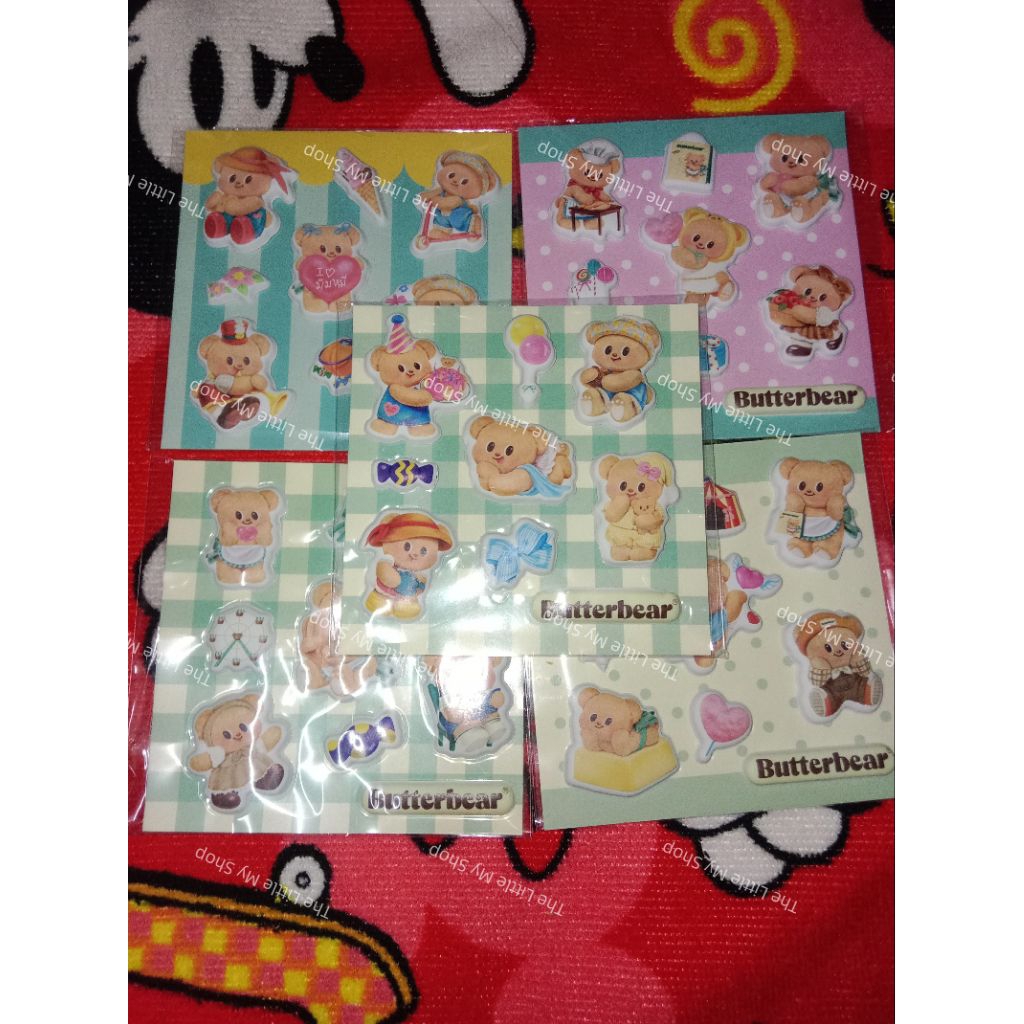 สติ๊กเกอร์ ButterBear x 7-11 ของแท้💯