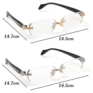 🌟พร้อมส่ง ~ (แว่นตาหัวใจ) แว่นตาแฟชั่น แว่นตาY2K แว่นตาเพชร 👓 Unisex