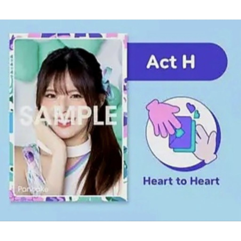 รูป Act H งาน 8 ปี BNK48 บูท Heart to Heart พร้อมส่ง