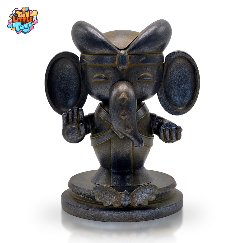 พระพิฆเนศ เจริญรุ่งเรือง ประสบความสำเร็จ ขจัดอุปสรรค Art Toys Resin Blackened Silver สแกนรับ NFT