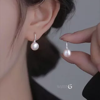 GLAMOR✨ต่างหูเงินแท้ Orb & Curve ต่างหูไข่มุก ดีไซน์เรียบหรู เงินแท้925 ใส่ออกงาน