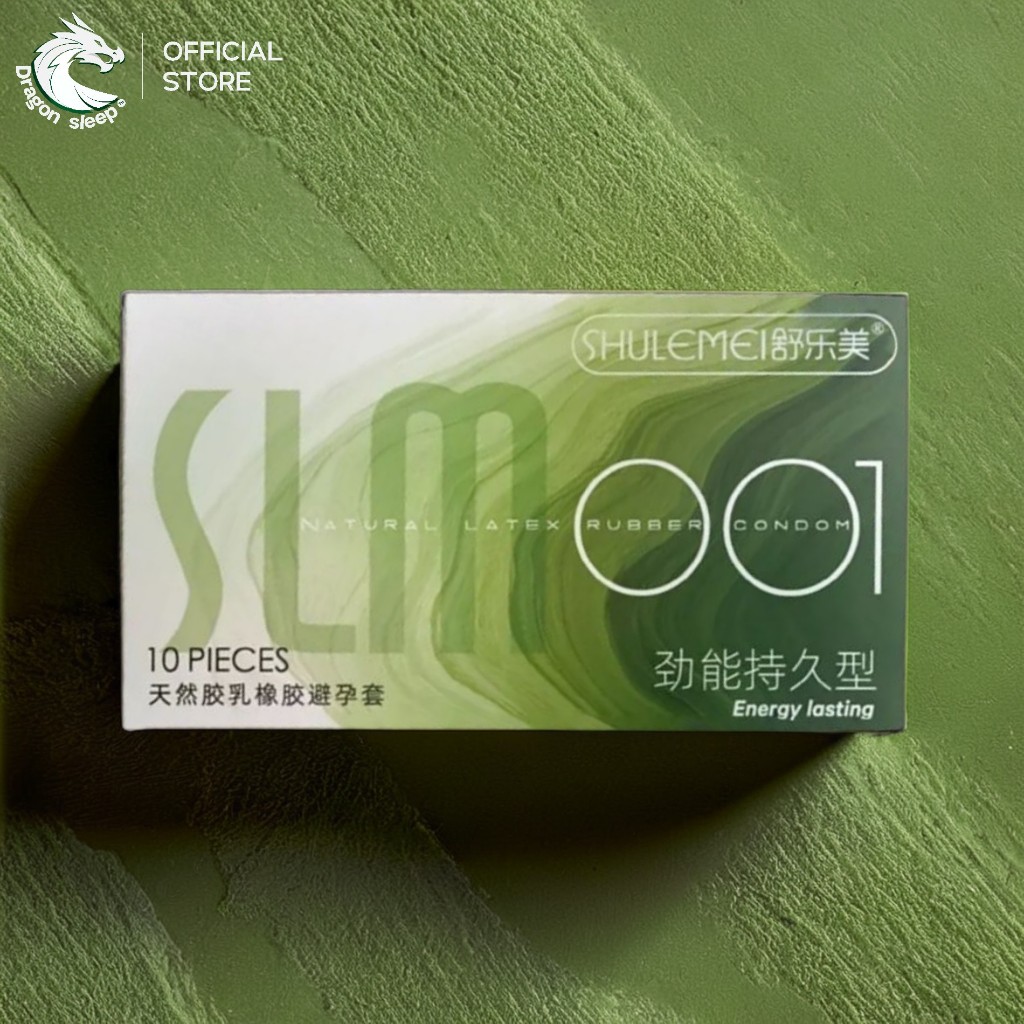 SLM ซีรี่ย์ 1 กล่องเขียว ถุงยางอนามัยชนิด เรียบ บาง 0.01 ไซส์ 52±2 มม.