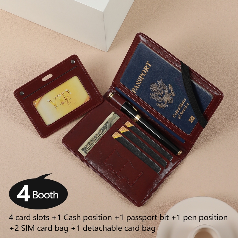 HOLO กระเป๋าหนังสำหรับพาสปอร์ต กระเป๋า RFID แฟชั่น กระเป๋าใส่บัตรหลายฟังก์ชัน ราคา ถูกที่สุด ดีลบีเคเค แกลเลอรีภาพที่ 8