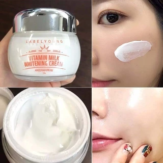 LABEL YOUNG Vitamin Milk Whitening Cream 55g ครีมหน้าสด