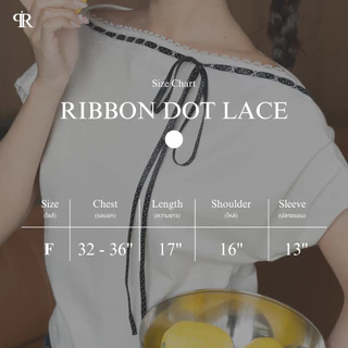 Panchitar Ribbon Dot Lace – เสื้อปาดไหล่สุดน่ารัก ดีเทลผสานริบบิ้นลายจุดสีดำและลูกไม้เข้าด้วยกัน