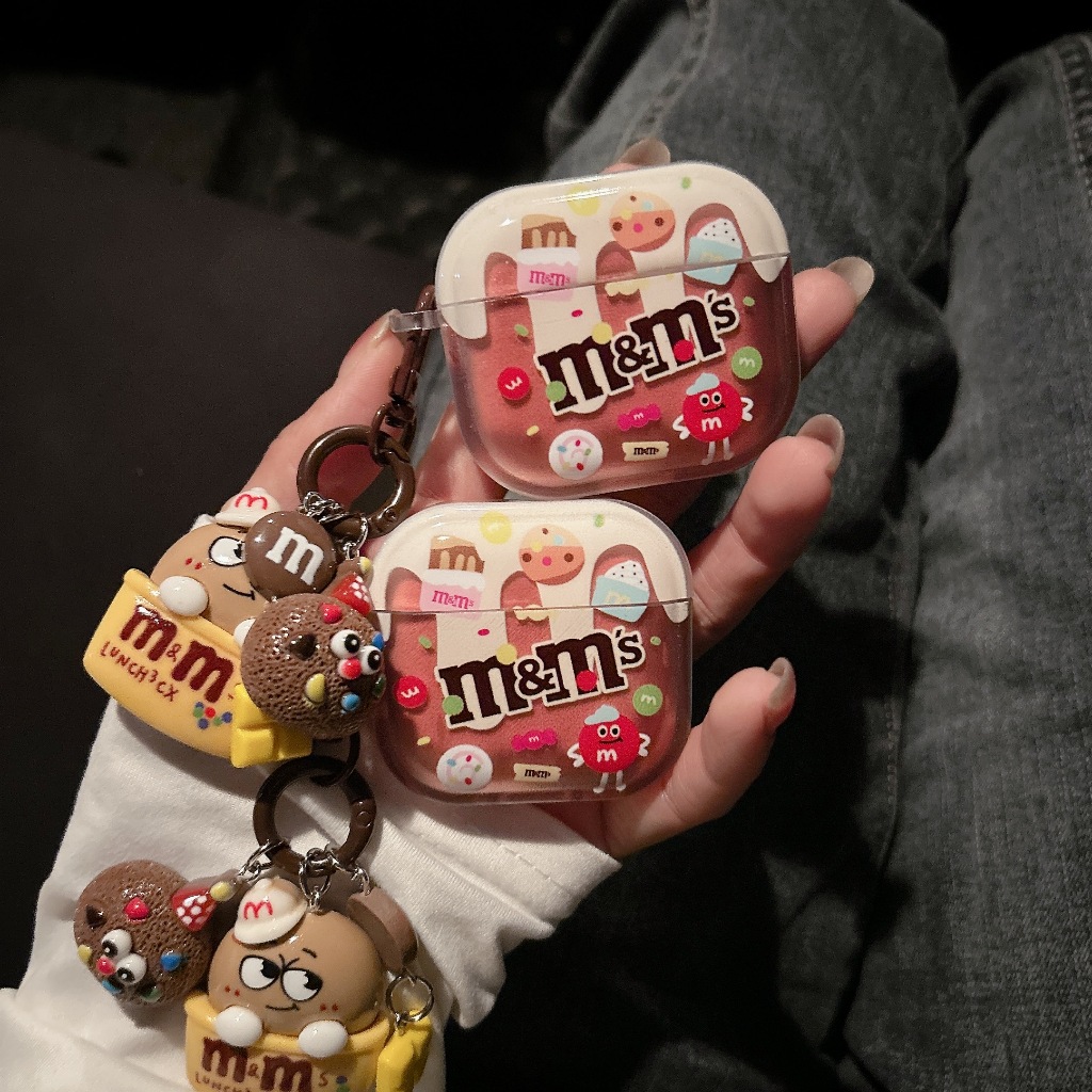 เคสแอร์พอต เคสหูฟัง ลาย m&m  สำหรับ Airpods 1/2 gen2 pro1 Pro2 gen3 Airpods 4