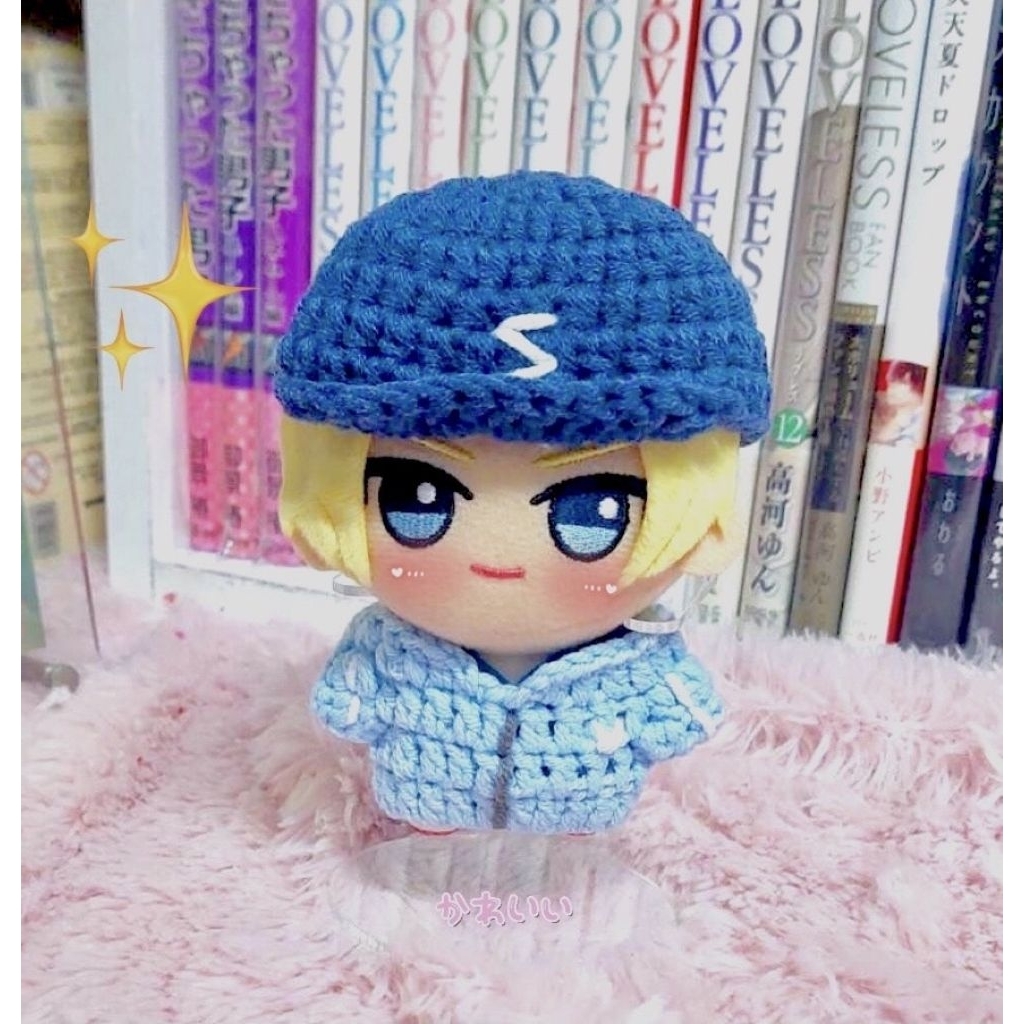 ชุดตุ๊กตา 10 cm เสื้อวอร์ม+หมวก (เฉพาะชุดไม่รวมตุ๊กตา)