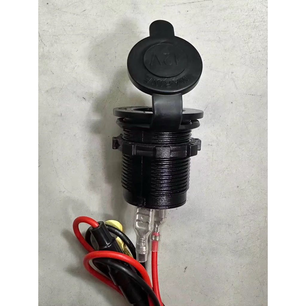 เบ้าเกลียวจุดบุหรี่ / ช่องชาร์จโทรศัพท์ / เบ้าบุหรี่ตัวเมียกันน้ำพร้อมสายต่อแบตเตอร์รี่/ เบ้าบุหรี่ 12-24 Volt - รูปที่ 5