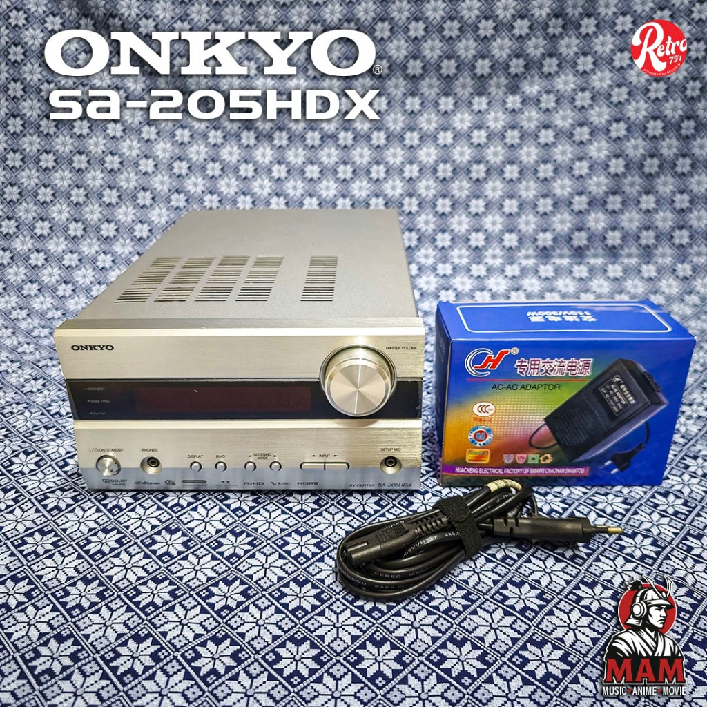 ONKYO SA-205HDX - พร้อมหม้อแปลง 300w AV AMP DIGITAL DTS 5.1CH มี DAC และ HDMI ในตัว