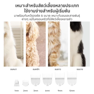Simplus PetCare VS1 Pet Grooming ปัตตาเลี่ยนสัตว์เลี้ยงไร้สาย 4in1 เสียงเบา ใช้ง่าย พร้อมหัวตัดครบ CWTJ001
