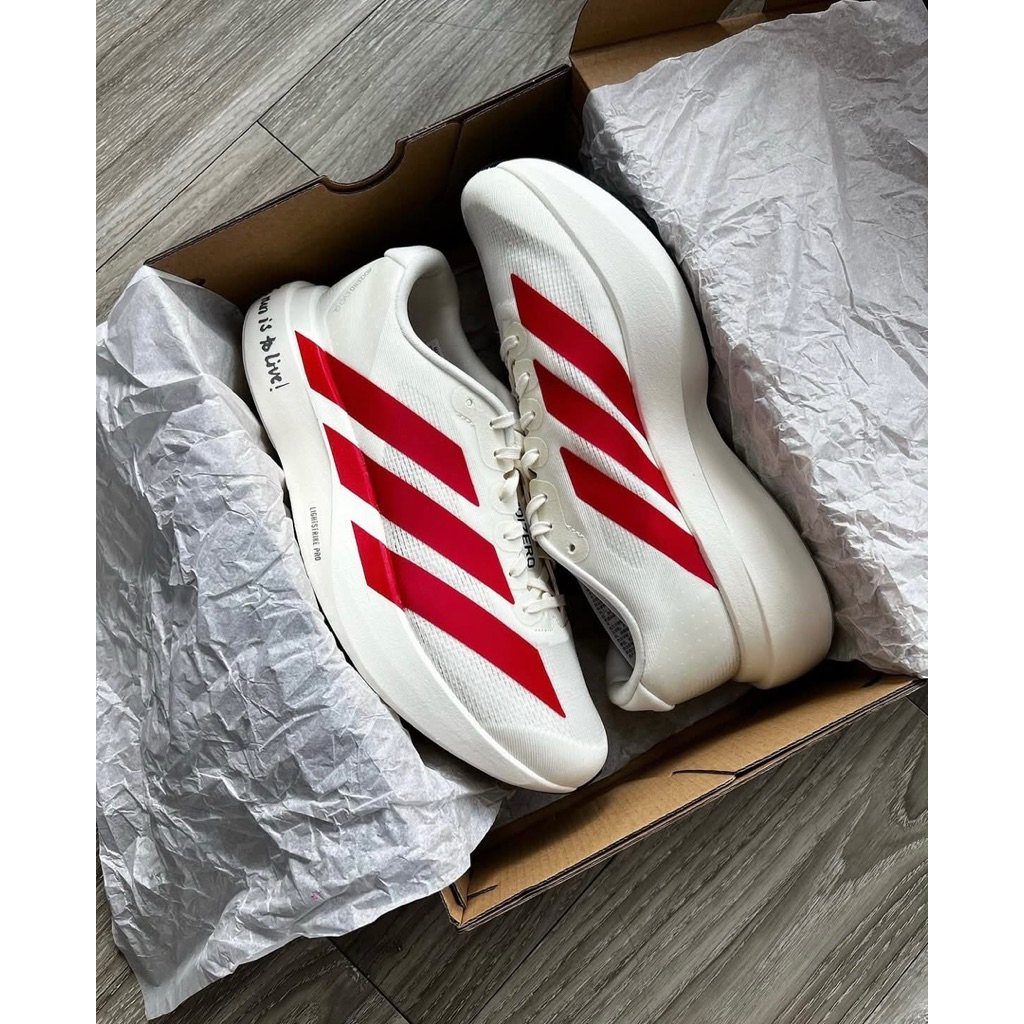 [พร้อมส่งจากไทย] Adidas adizero evo sl (red/white)