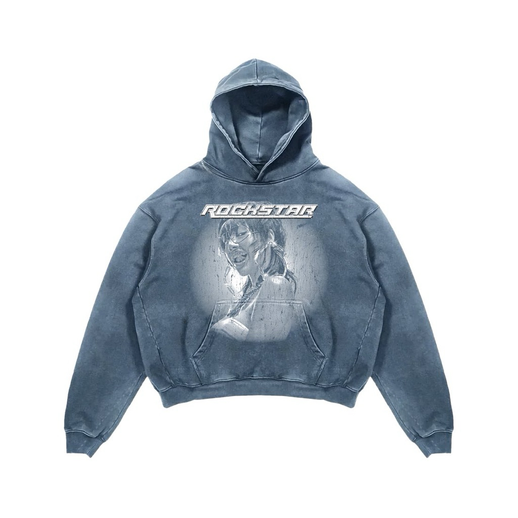 LISA ROCKSTAR HOODIE เสื้อลิซ่า ฮู้ดดี้ เสื้อแฟชั่น