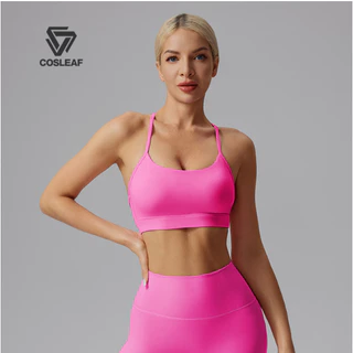 Cosleaf สปอร์ตบราผู้หญิงY-Back Bra ฟองน้ำถอดได้ Support ดี เหมาะวิ่ง โยคะ ฟิตเนส ใส่สบาย ระบายอากาศดี ใส่ได้ทุกวัน