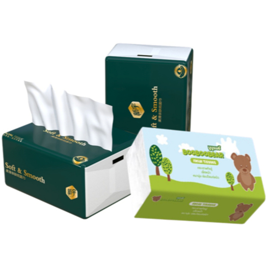 [ห่อยาว+หนา4ชั้น] กระดาษทิชชู่เนื้อดีมาก เหนียว นุ่ม ไม่เป็นขุย เช็ดอเนกประสงค์ หน้า มือ