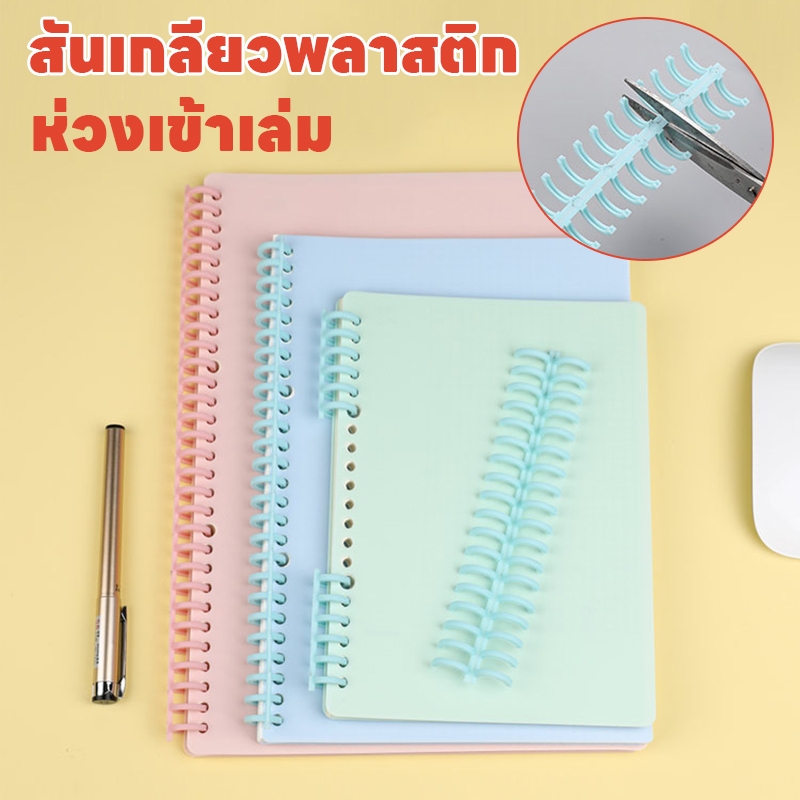 ห่วงเข้าเล่ม สันเกลียวพลาสติก สันห่วงเกลียว สันเกลียวเอกสาร ห่วงกระดูกงู ห่วงเข้าเล่มA4 เข้าเล่มเอกสาร สันห่วง DIY