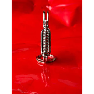 พวงกุญแจสแตนเลส พวงกุญแจลวดดัด สแตนเลสแท้ เกลียว งานแฮนเมด