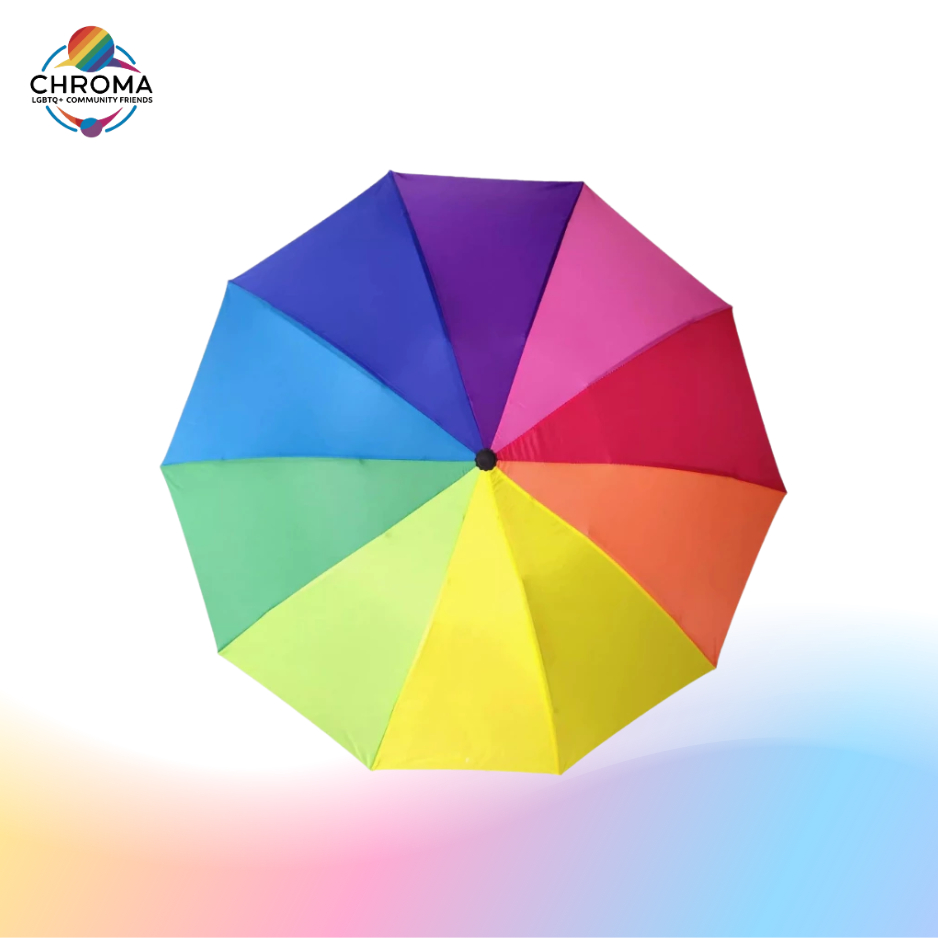 ร่มสีรุ้ง  pride Month สีสันสดใส สวยงาม กันแดด กันฝน กันแสง UV ก้าน 8 สี ⭐