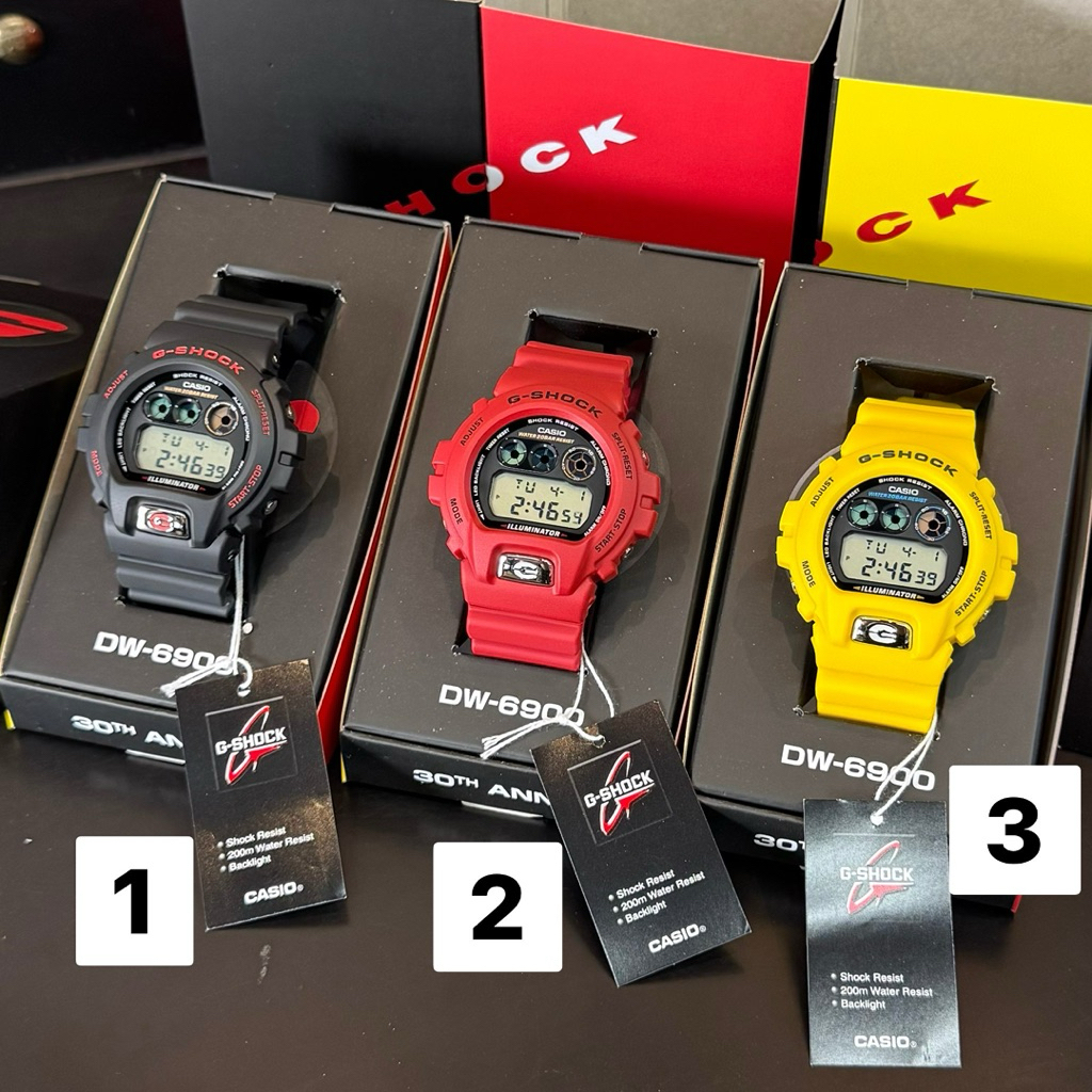 [สอบถามสต็อกก่อนกดสั่ง]CASIO G-SHOCK DW-6900TR ของแท้ 100% ประกัน 1 ปี