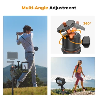 K&F CONCEPT MS11 Vlog Tripod ขาตั้งมือถือ Selfie Stick Bluetooth ขาตั้งเดสก์ท็อป Live Stand 60cm