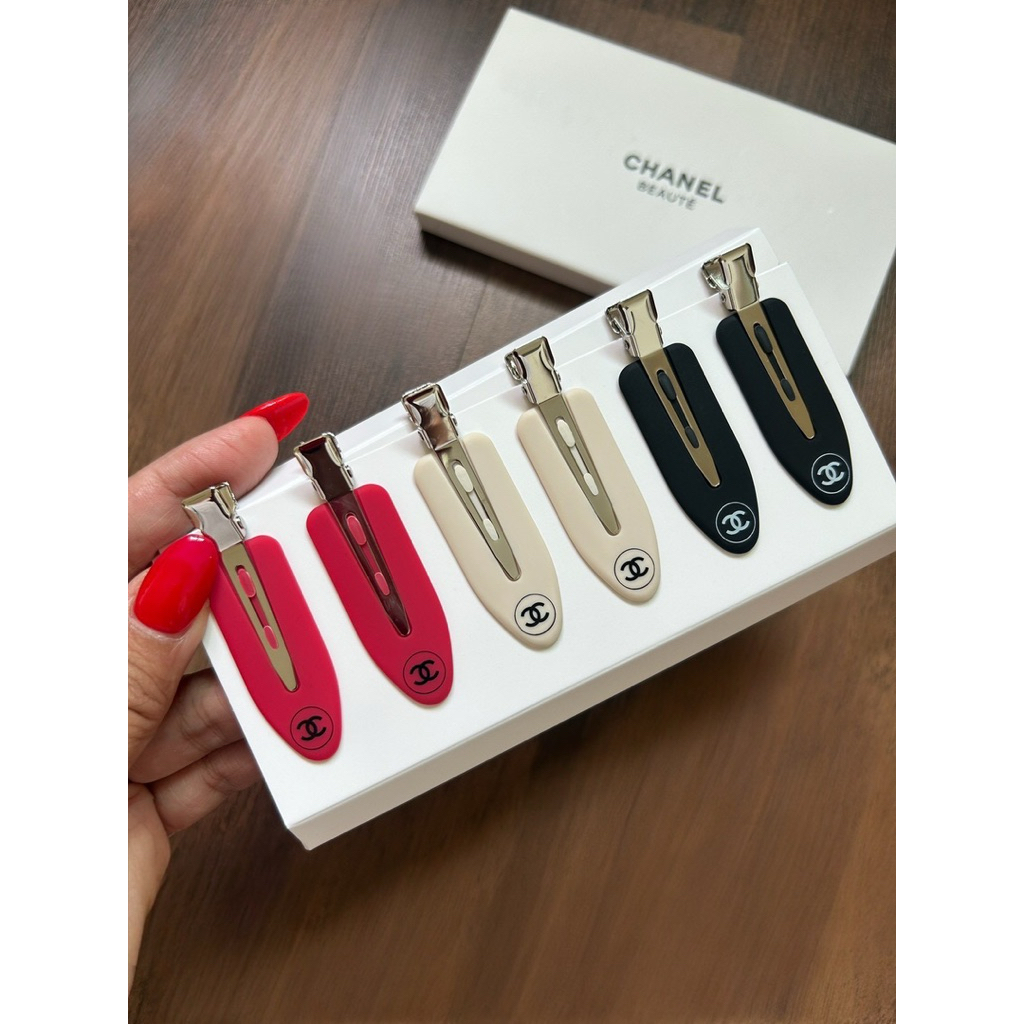 ฟรี  CHANEL BEAUTE Hair Clip Set Accessory Novelty Set 6 Chanel beauty hair clip