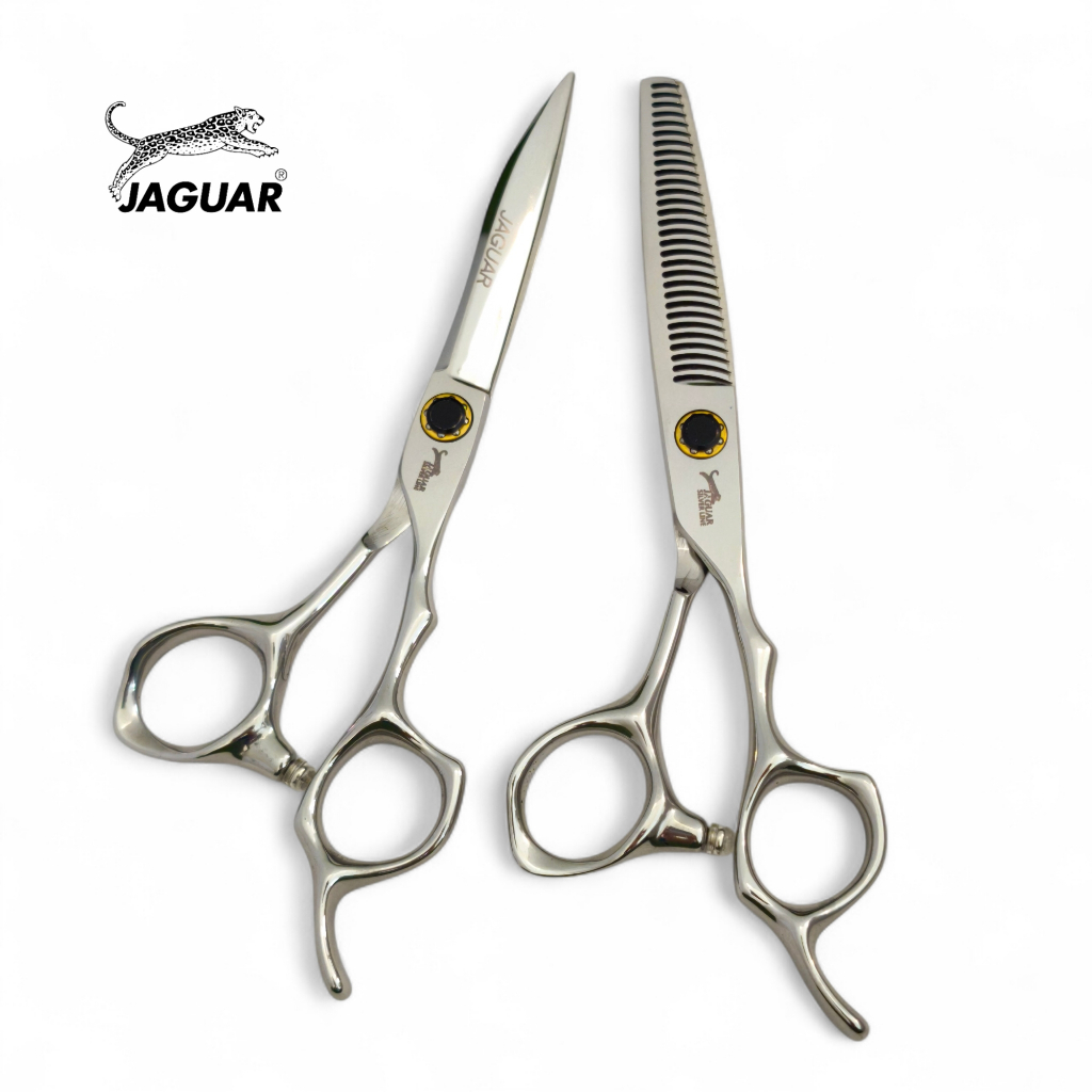 ถูก/แท้ Jaguar 1คู่ กรรไกรตัดผมจากัวร์ ขนาด6 นิ้ว (ซอย40%) คมมาก
