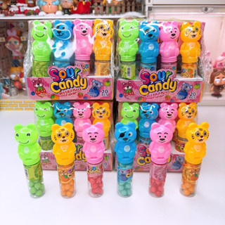 ลูกอมซาวเเคนดี้สวนสัตว์ 4 สี มีอย.ไทย 1 เเพค 20 ชิ้น