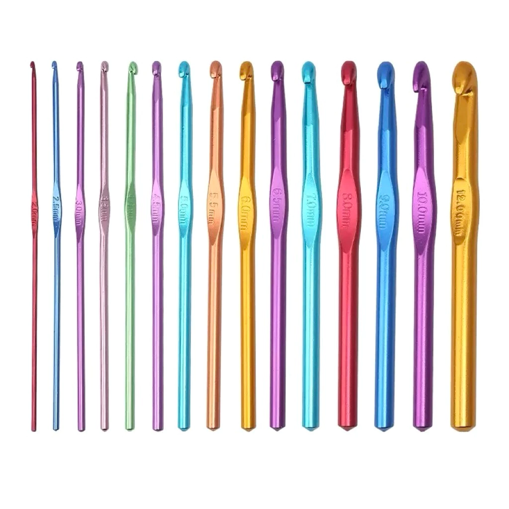 เข็มโครเชต์อะลูมิเนียม 2.0mm-10.0mm เข็มถัก เข็มควักอะลูมิเนียมสไตล์ญี่ปุ่น หัวเดียว